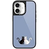 CASETiFY Glaze iPhone 17 Case [Glossy Finish/Compatible with Magsafe / 4.9 ft. 1X Military Grade Drop Protection] - Bow Cats - Black