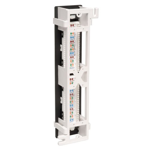 Tripp Lite N250-012 12-Port Cat6 Wall-Mount Vertical 110 Patch Panel