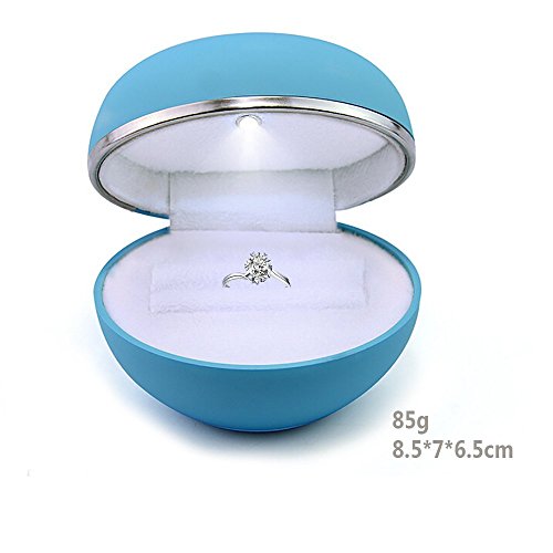 wedding ring box with light