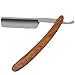 Straight Edge Razor Shaving Shaver for Men, Matte-Finish Blade Tainless Steel Cutthroat Handmade Sharp, Vintage Pure Wood Handle