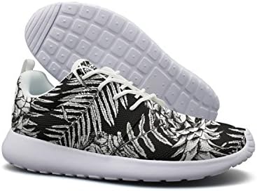 Women's Lightweight Athletic Running Shoes Breathable Sport Anti-Slip Gym Jogging Sneakers Pineapple Graphic Printed Mesh Running Shoes