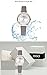 IBSO Women Watches Leather Mesh Strap Round Case Analog Fashion Ladies Wrist Watches (6608 Grey)