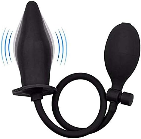 Silicone Inflatable Anale Pl'ugs for Man and Woman&Beginners and Seniors Products (Black1)
