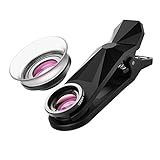 SEHOO iPhone Lens, 2 in 1 12X Macro with 24X Super Macro Cellphone Camera Lens Kit for iPhone Samsung Android Smartphones