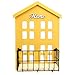 HENGSHENG wishacc Key Holder Wood Wall Mounted.Mail, Letter Holder, Key Rack Organizer for Entryway, Kitchen, Office (Deep Mustard Yellow)