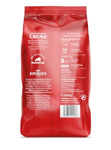 Joerges FF01GOSB Espresso Gorilla Super Bar Crema, 1 kg (2er Pack) 3