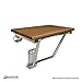 15 in. x 12.875 in. Natural Teak Wood Folding Shower Seat in Chrome