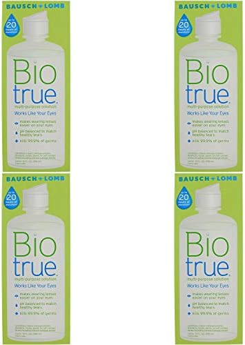Biotrue Contact Lens Solution for Soft Contact Lenses, Multi-Purpose, 10 oz (4 Pack)