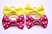 yagopet 20pcs/10pairs Small Dog Hair Bows Topknot Classic Polka Dots Small Bowknot with Rubber Bands Pet Grooming Products Mix Colors Pet Hair Bows Dog Hair Accessories
