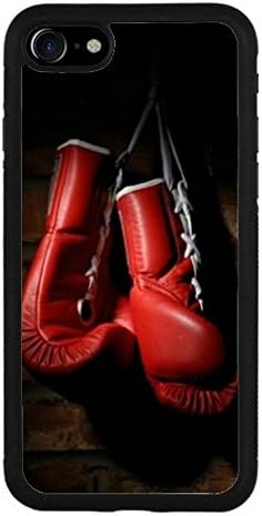 Iphone 7 Case Thai art pic Bible Red Boxing Gloves Sports Hard Rubber TPU Phone Case Cover