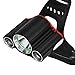 Mokao 15000Lm Cree 3x T6 LED Rechargeable 18650 Headlamp Headlight Head Torch