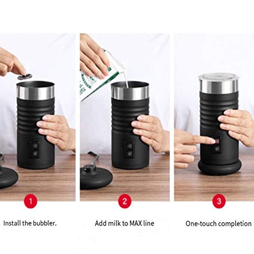 ALY Heiße und kalte Milchschäumer, Frother Milchschäumer, Elektrischer Milchaufschäumer Milk Frother für Kaffee Latte… – Bild 7