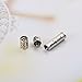 HooAMI Stainless Steel Only Love Perfume Bottle Urn Pendant Necklace - Memorial Ash Keepsake - Cremation Jewelry Silver