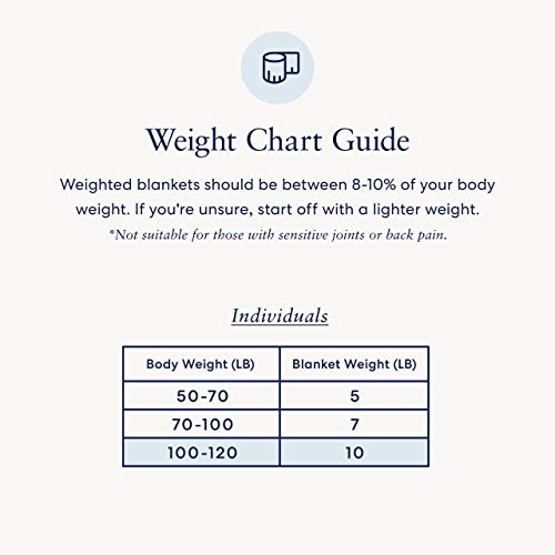 Luna Kids Weighted Blanket Individual Use 10 Lbs 41x60 Twin