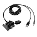 LiNKFOR Car USB & 3.5mm AUX Extension Flush Mount 2 Meter Cable 1/8 AUX Car Bike Boat Motercycle Lead