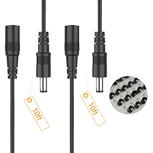 ANNKE 10m/30ft DC Extension Cable,12V 2.1mm x 5.5mm Power Supply