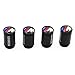 Valve Stem Caps, Runfish Tire Valve Stem Caps For B-M-W, M logo Black