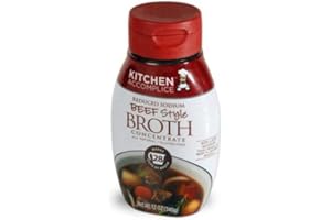 SAVORY SPICE SHOP Savory Spice Reduced Sodium Beef Style Broth Concentrate by Kitchen Accomplice - All-Natural, Gluten-Free, Makes 28 Cups of Broth