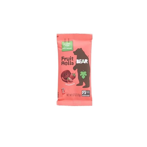 BEAR APPLE-PEAR STRAWBERRY FRUIT ROLLS, 0.7 OZ