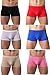 Men's Silky Boxer Briefs Short Leg Underwear Pack Health to Wear, 6pack, Small