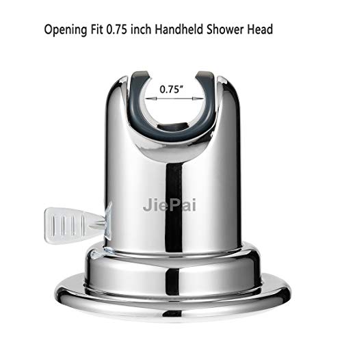 JiePai Suction Cup Shower Head Holder Adhesive,Chrome Adjustable