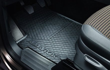 VW AMAROK Mats Original VW All-Weather Rubber Front Floor Mats 2h1061502 82 V