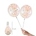 SOTOGO 15 Pieces Balloons 12 Inches Large Balloons with Golden, Light Pink and White Dots for Party Decorations Wedding Decorations and Proposal