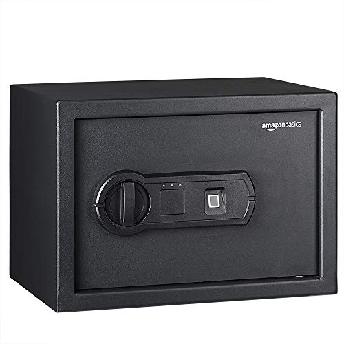 Amazon Basics Steel Security Safe with Programmable Biometric