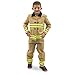 Fearless FirefighterChildren's Halloween Dress Up Theme Party Roleplay & Cosplay Costume, Unisex (S, M, L, XL) by Boo! Inc. (Youth Small (3-4))