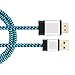 USB to HDMI Cable, Yeworth [Aluminum Shell, Nylon Braided] 0.5m USB 2.0 Male to HDMI Male Charger Cord Splitter Adapter Gold Plated