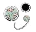 Handbag Table Hook Foldable Purse Hanger Folding Decor Handbag Table Hook (Vintage Floral)