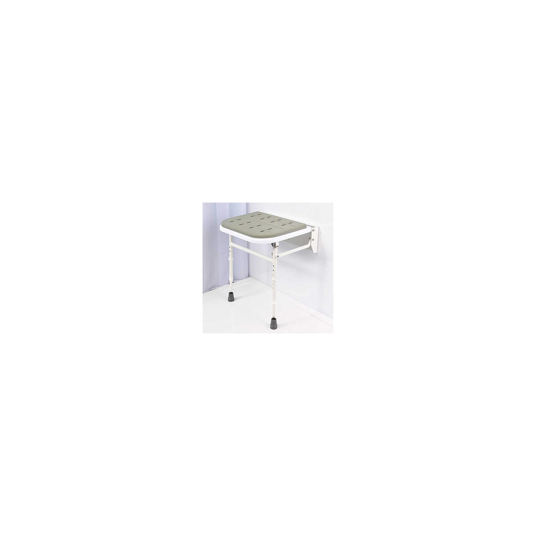NRS Healthcare Wall Mounted Folding Shower Seat M53552 Padded with