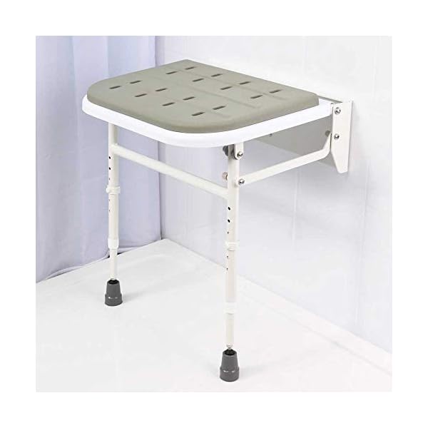 NRS Healthcare Wall Mounted Folding Shower Seat M53552 Padded with