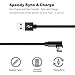 USB Type C Cable, 90 Degree USB C Charger(3Pack 6.6ft) Long Cable Fast Charger Cord for Samsung Galaxy S9,Note 8,S8 Plus,LG V30 V20 G6 G5,Google Pixel,Nexus 6P 5X(Black 6FT)
