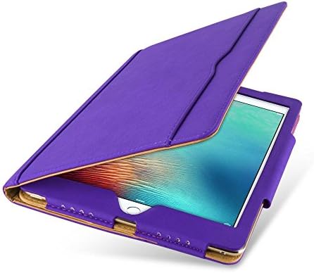 Apple Ipad Pro 9.7 Inch Tablet-Tan&amp;Black Synthetic Leather Smart Case Cover for Apple Ipad Pro 9.7inch 2016 Version