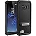 ASAKUKI Galaxy S8 Plus Waterproof Case - IP68 Certified Case, Full Body Protective, Shockproof, Scratch-Proof, Dustproof Case with Built-in Screen Protector for Samsung Galaxy S8 Plus - Black