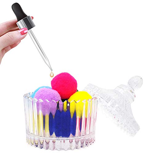 Girl Gift - Candy Color Cotton Ball Colorful Cotton Ball Glass Aromatherapy Cup-Essential oil Diffuser Refills-Spa- Aromatherapy,by HOSSIAN