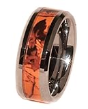 Southern Designs Orange Camouflage Band Ring 1 Year Warranty - Blaze Camo -from USA
