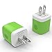 PowerJive USB AC Power Adapter Charger for iPhone and iPad - Green
