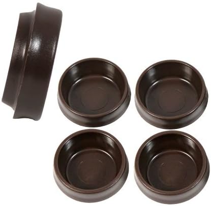 BAM009 - 4 x 45mm Brown Castor Cups by Bamford Trading