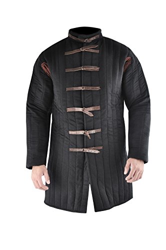 Gambeson Medieval Armor Padding - Large Black