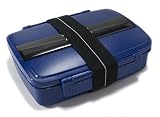 Comfort Loft Japanese Modern/Traditional Compartmental Bento Box 870 ml Chopsticks, Blue (Kitchen)