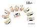 CablesOnline DB9 Null Modem Female to Female Slimline Data Transfer Adapter/Gender Changer, (10-Pack) (AD-N06M-10)