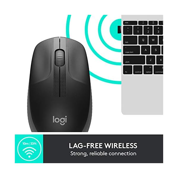 Logitech-Wireless-Mouse-M190-Full-Size-Ambidextrous-Curve-Design-18-Month-Battery-with-Power-Saving-Mode-USB-Receiver-Precise-Cursor-Control-Scrolling-Wide-Scroll-Wheel-Scooped-Buttons-Black Logitech Wireless Mouse M190, Full Size Ambidextrous Curve Design, 18-Month Battery with Power Saving Mode, USB Receiver…