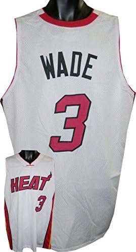 Athlon CTBL-016664N Dwyane Wade Unsigned Custom Stitched Pro Style Basketball Jersey - White - Extra Large