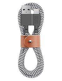 Native Union - Cable de carga USB con correa de piel para iPhone y iPad (4.0 ft)
