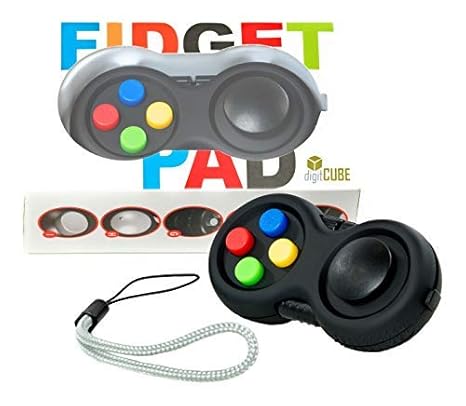 digitCUBE Fidget Pad Controller für Kinder - Gamepad Spielzeug für Junge Mädchen Geburtstag (Schwarz)