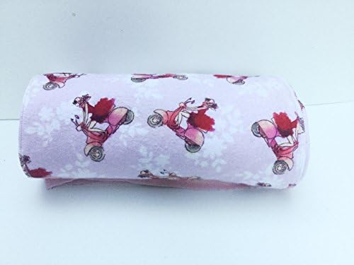 Set of 12 Unpaper Towels, Pink Moped Print
