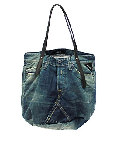Replay Women's Women's Denim Blue Shoulder Bag Blue