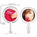 Miss Sweet Hand Mirror Travel Mirror with 10X Magnification & True Image, 6.1inch (10X/1X)